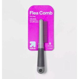 Up & Up Flea Comb For Pets Removes Fleas & Burrs Gray Handle Pack Of 2